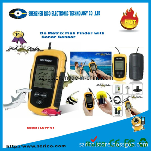 Wireless Do Matrix Fish Finder with Sonar Sensor / Fishfinder / Portable Fish Finder (LK-FF-01)